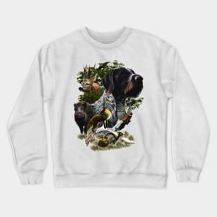 German Wirehaired Pointer  for versatile hunting Crewneck Sweatshirt